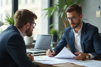 Expert-comptable conseillant une start-up sur sa gestion financière