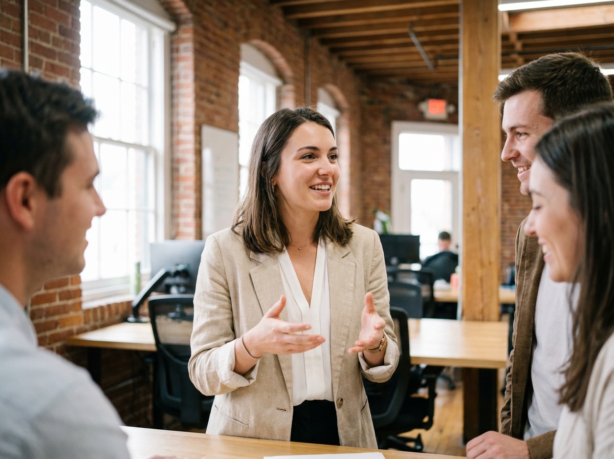 Entrepreneuse française inspirant une nouvelle génération