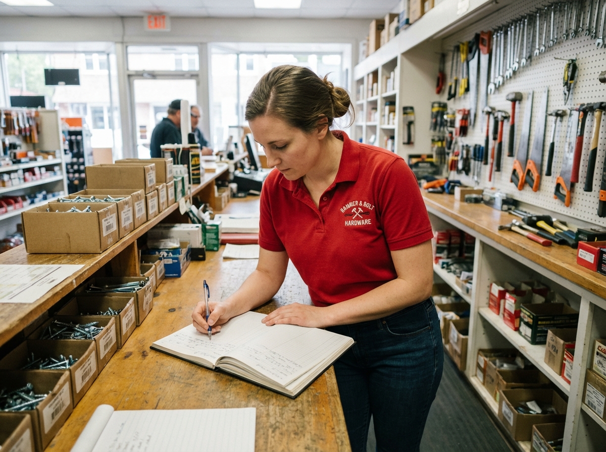 Jeune femme enregistrant l
