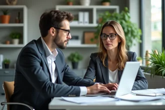 Coach en recherche d'emploi guidant un candidat vers son poste idéal