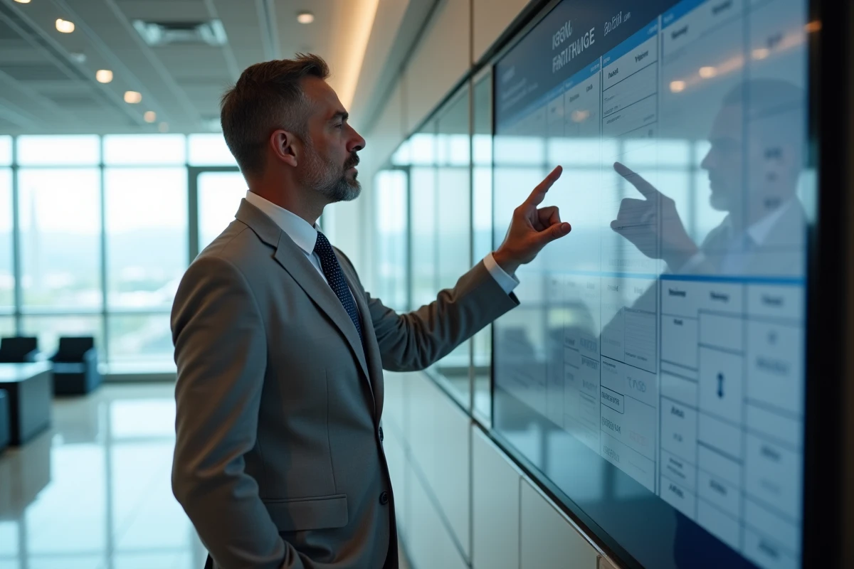 Agent de compagnie aérienne utilisant un planner numérique