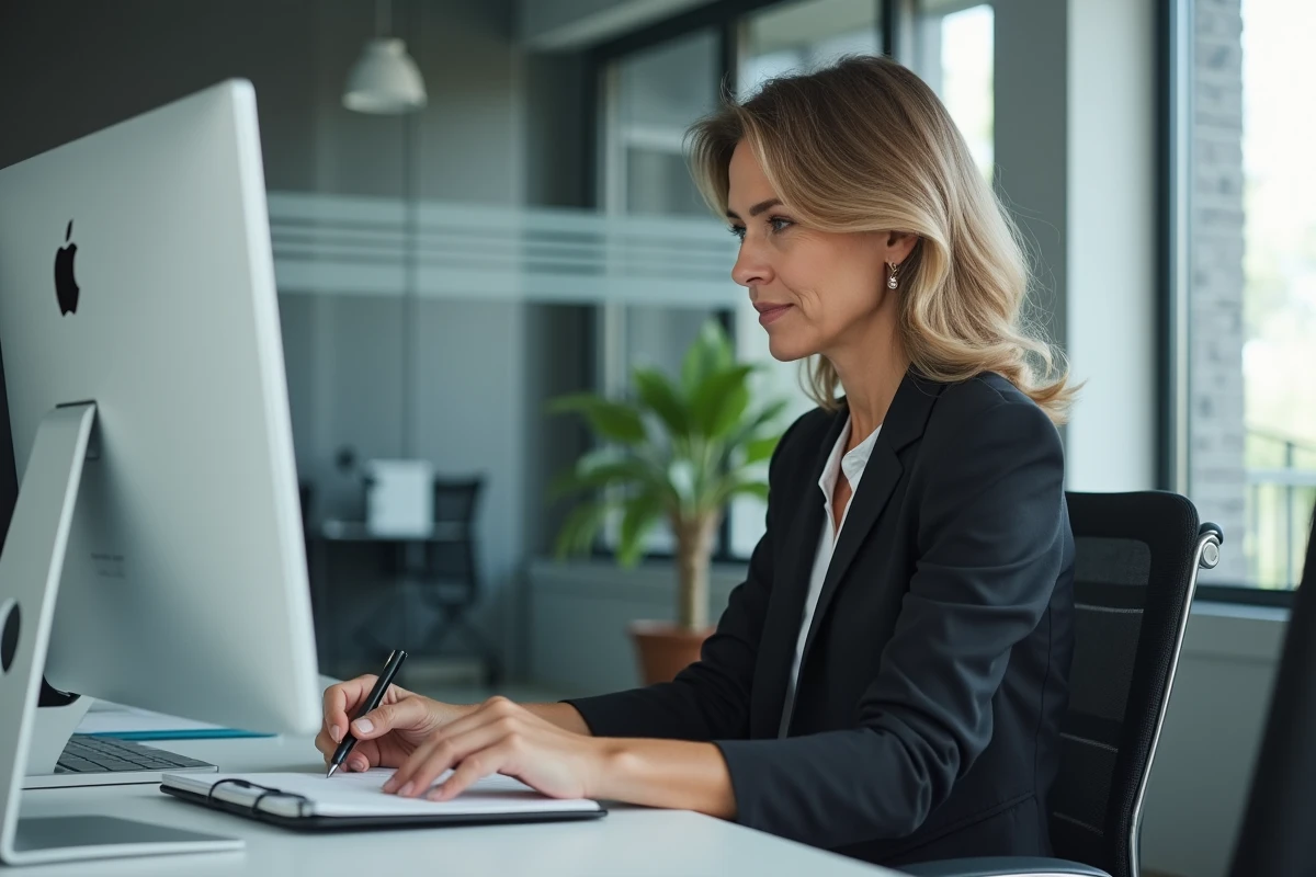 Responsable RH en train d